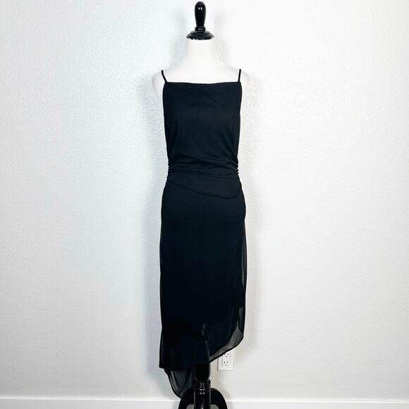 Next Up Dresses & Skirts - Vintage Size M 90s Y2K Witchy‎ Fairy Grunge Goth HOCO Ruched Asymmetrical Dress